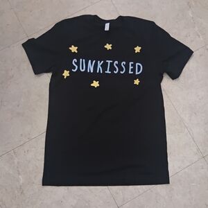 Sunkissed Black Tee with Yellow Stars